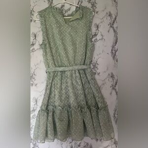 Lovecolette Pastel Green Mini Dress Coquette Girl Fairycore Size Large